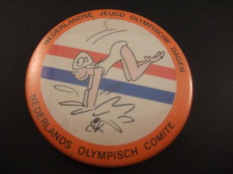 Zwemmen Nederlandse Jeugd Olympische dagen Olympisch Comité Dik Bruynesteyn sportkarikaturist